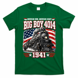 Big Boy 4014 Steam Locomotive Vintage Railroad T-Shirt - Irish Green