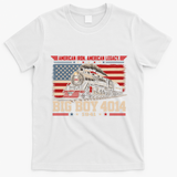 Big Boy 4014 Steam Train American Iron Legacy Vinatge T-Shirt - White