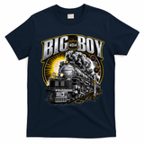 Big Boy 4014 Vintage Steam Engine Locomotive Railroad T-Shirt - Navy Blue