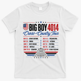 Big Boy 4014 Cross Country Tour Event Schedule T-Shirt - White