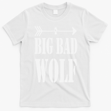 Big Bad and Wolf Funny Wolves Werewolf Cool Dog T-Shirt - White
