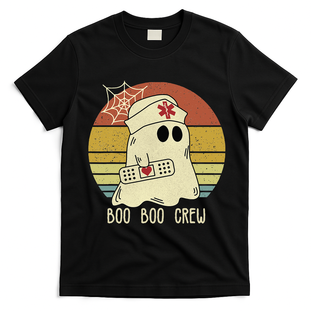 Boo Boo Crew Nurse Halloween Nurse For Women T-Shirt - Black