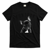 Bonjour Bitches Funny French Bulldog Dog Lover Gift T-Shirt - Black