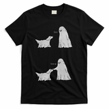 Boo Boop Ghost Dog Halloween T-Shirt - Black