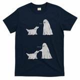 Boo Boop Ghost Dog Halloween T-Shirt - Navy