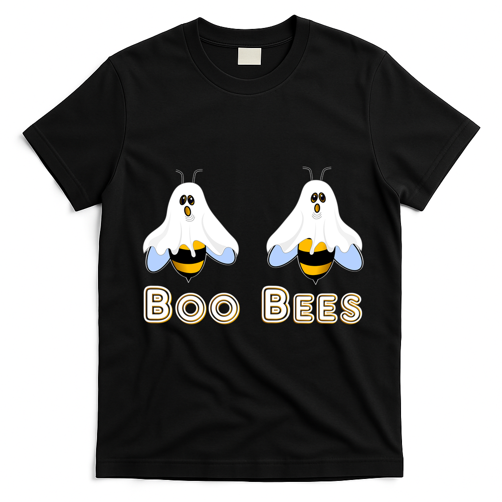 Boo Bees Gift Cute Funny Boobees Halloween Meme Gift T-Shirt - Black
