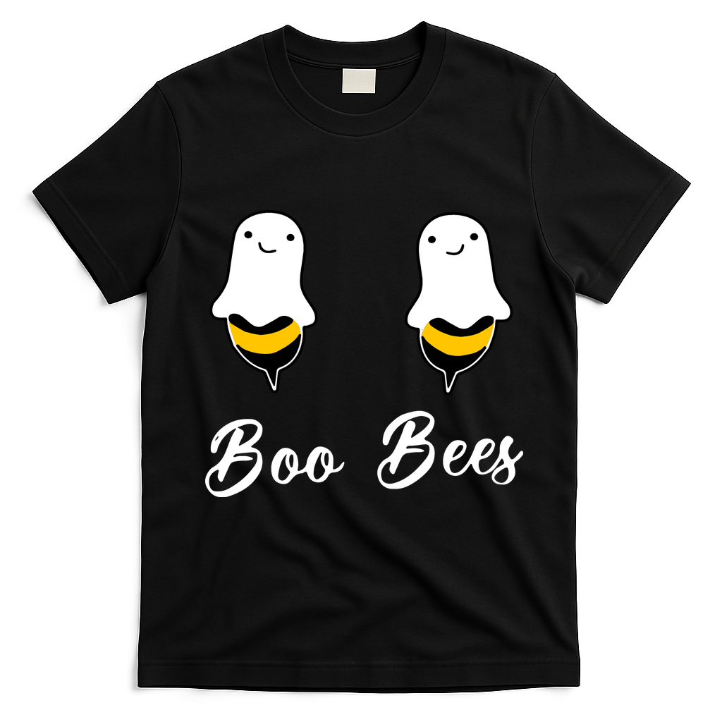 Boo Bees Halloween T-Shirt - Black