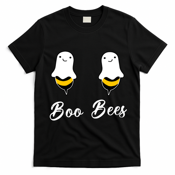 Boo Bees Halloween T-Shirt - Black