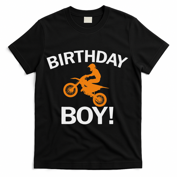Birthday Boy Mx Dirt Bike Motocross T-Shirt - Black