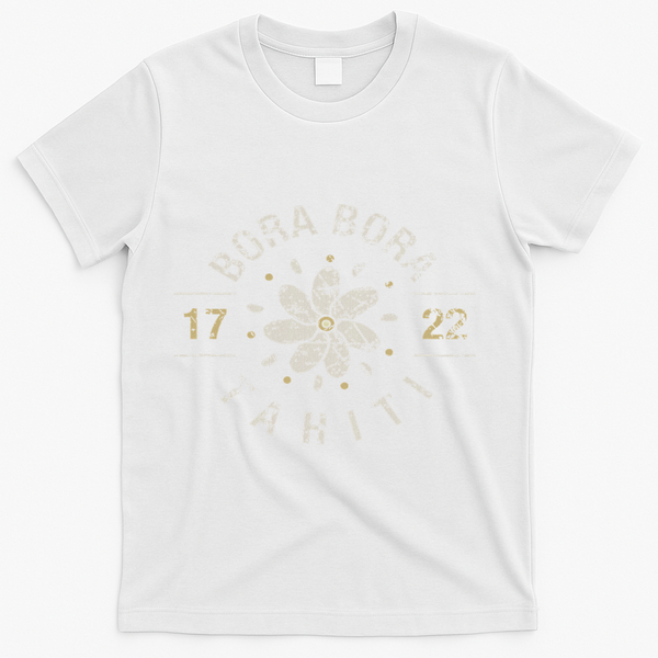 Bora Bora Tahiti Cool Vacation Location Souvenir Gift T-Shirt - White