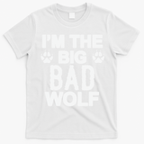 Big Bad Werewolf Wolf Lover Dog T-Shirt - White