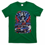 Blue Collar Horsepower M1 Car Cruise Motor City Drive Woodward Ave T-Shirt - Irish Green