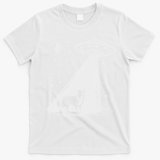 Border Collie Mom Dad Dog Funny Alien Ufo T-Shirt - White