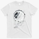 Black Crow Raven Bird T-Shirt - White
