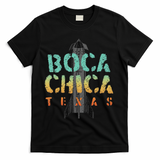Boca Chica Texas Starship Cool Retro T-Shirt - Black