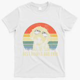 Best Doodle Dad Ever Funny Goldendoodle Dad Vintage Funny Gift Cool Gift T-Shirt - White