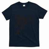 BOXER DOG FACE DOG LOVERS BOXER DOG GIFT T-Shirt - Navy Blue