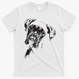 BOXER DOG FACE DOG LOVERS BOXER DOG GIFT T-Shirt - White