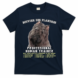 Bouvier Des Flandres Professional Human Trainer Cute Dog T-Shirt - Navy Blue