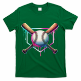 Baseball Drip For Ice Cream Respect The Drip T-Shirt - Green