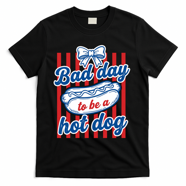Bad Day Hot Dog T-Shirt - Black