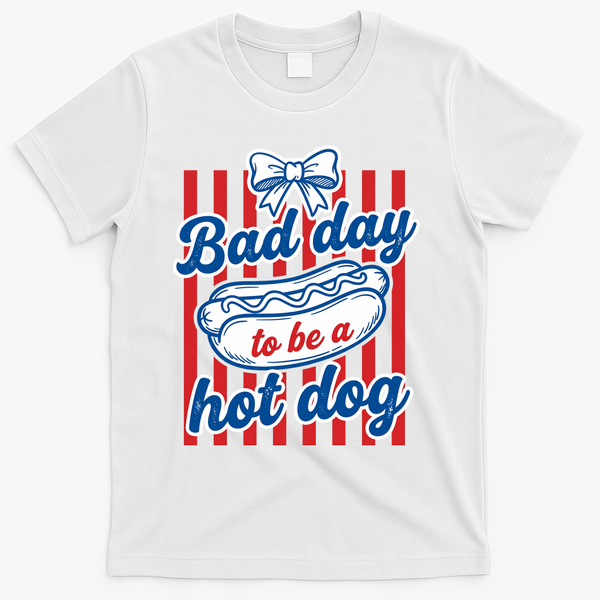 Bad Day Hot Dog T-Shirt - White