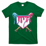 Baseball Drip  Ice Cream Drip Bo.ys Baseball T-Shirt - Green