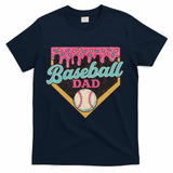 Baseball Dad Ice Cream Drip T-Shirt - Navy