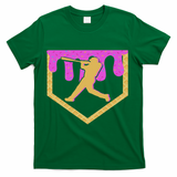 Baseball Drip Ice Cream Sprinkles T-Shirt - Green
