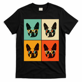 Bostie Dog Lover Gift Funny Boston Terrier With Sunglasses T-Shirt - Black