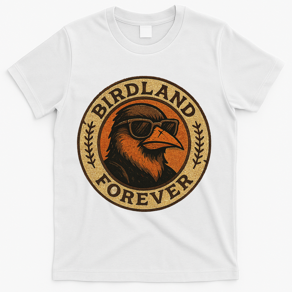 Birdland Forever Cool Retro Oriole Gift For Women T-Shirt - White