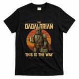 Best Fathers Day Dad The Dadalorian T-Shirt - Black