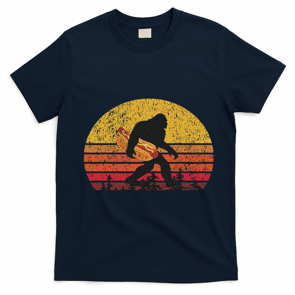 Bigfoot For Women & Hot Dog T-Shirt - Navy Blue