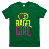 Bagel Girl Funny Bagel Lover Costume T-Shirt - Green