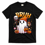 Bruh Ghost Halloween Cute Ghost Trick Or Treat T-Shirt - Black