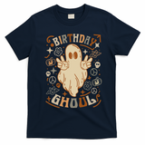 Birthday Ghoul Halloween Ghost BOO T-Shirt - Navy Blue