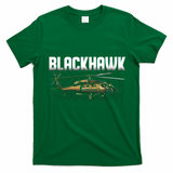 Blackhawk Helicopter Aircraft T-Shirt - Irish Green