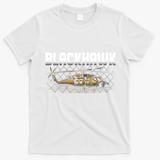 Blackhawk Helicopter Aircraft T-Shirt - White