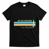 By His Striped I Am Healed Jesus Faith T-Shirt - Black