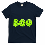 Boo Halloween Slime T-Shirt - Navy Blue