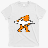 Bigfoot Holding UP Of Michigan Upper Peninsula T-Shirt - White