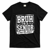 Brush I'm A Senior Class Of 2027 T-Shirt - Black