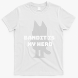 Bandit Is My Hero Funny Show Dad Blue Heeler Dog T-Shirt - White