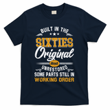 Built In The Sixties Original And Unrestored T-Shirt - Navy