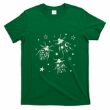 Beetle Illustration With Stars And Cosmic T-Shirt - Irish Green