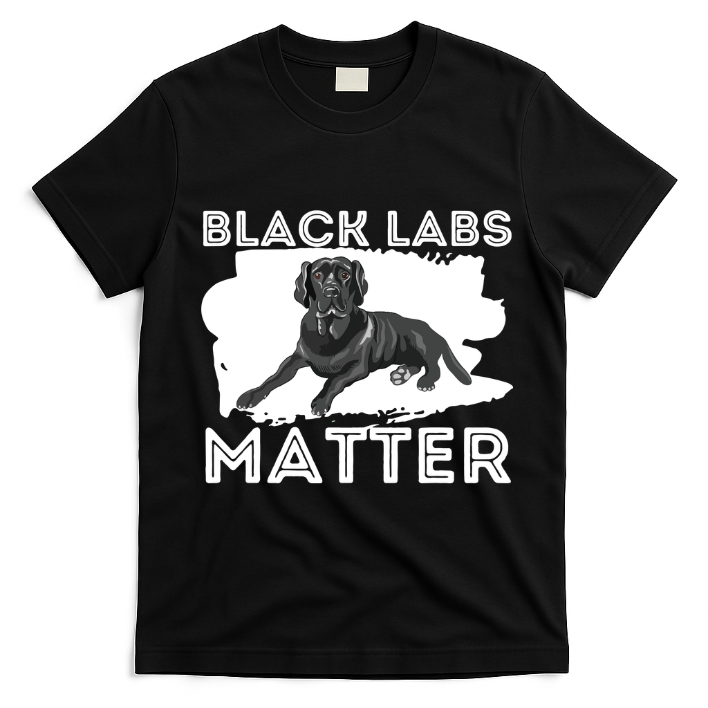 Black Labs Matter Labrador Retriever Lover Dog Owner T-Shirt - Black