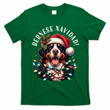 Bernese Mountain Dog Christmas Funny Bernese Navidad Berner T-Shirt - Irish Green