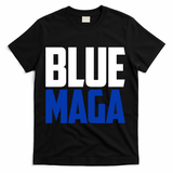 Blue Maga Democrat Make America Great Again T-Shirt - Black