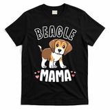 Beagle Mama Dog Mom For Women Gift For Beagle Lover T-Shirt - Black