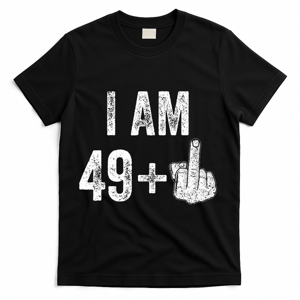Birthday Male Him Fun 50 Funny 50th Birthday Gift T-Shirt - Black